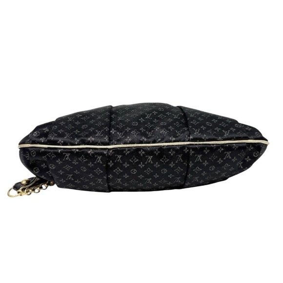 LOUIS VUITTON Vintage Monogram Aumoniere Mini Evening Bag Black Satin [106329] - Picture 8 of 12